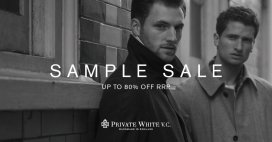 Private White V.C. Sample Sale