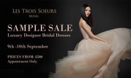 Designer Luxury Weddind Dress Sample Sale in London