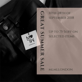 MLML LONDON (TIMELESS LEATHER BRAND) UP TO 75% OFF SALE