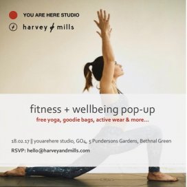 Sample Sale and Fitness Pop-up by You Are Here Studio and Harvey & Mills