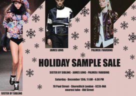 Holiday sample sale Palmer//Harding