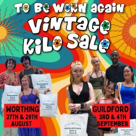 Vintage Clothing Kilo Sale @ To Be Worn Again Wholesale Warehouse, Worthing