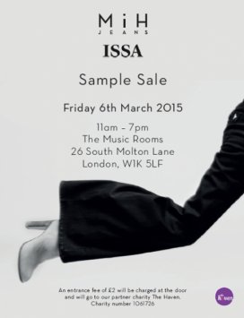 MiH Jeans and Issa sample sale