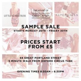 Little Mistress /  The House of Girls on Film / Paper Dolls sample sale