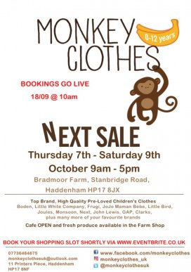 Monkey Clothes Bumper 3-Day October Sale