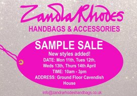 Zandra Rhodes sample sale