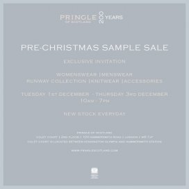 Pringle of Scotland sample sale