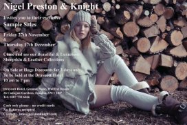 Nigel Preston & Knight Sample Sale 