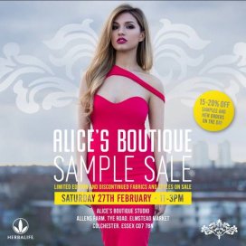Alice's Boutique sample sale