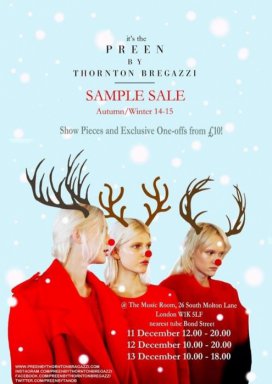 Preen by Thornton Bregazzi sample sale