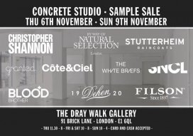 Concrete Studio x Blood Brother O+ Sample Sale