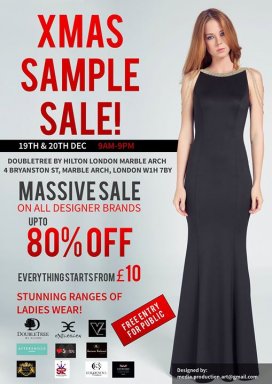 Xmas Designer sample sale