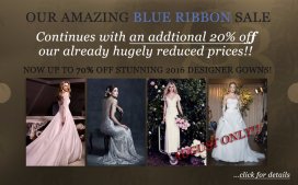 Up to 70% off wedding gowns @ Carina Baverstock Couture