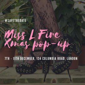 Christmas Pop Up Shop & Sample Sale Miss L Fire