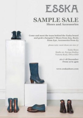Esska shoes and accessories sample sale