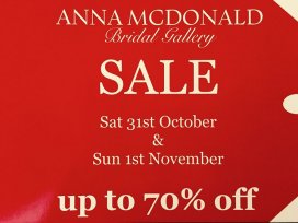 Anna McDonald Bridal Gallery sample sale